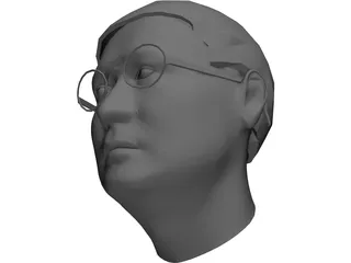 Head Kim Jung Il 3D Model