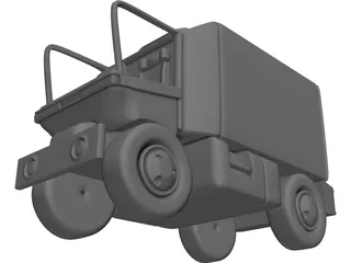 Toon Van 3D Model