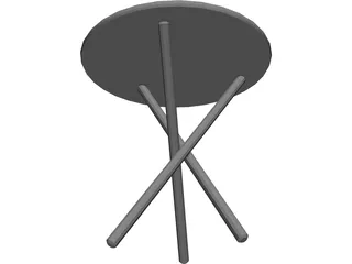 Tripod Table Jabrun 3D Model