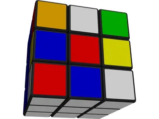 Rubicks Cube 3D Model