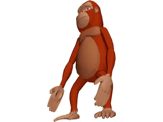 Funny Ape 3D Model
