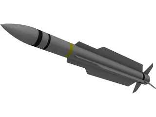 RIM-66 SM-2 Missile 3D Model