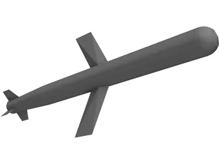 Generic Cruise Missile 3D Model