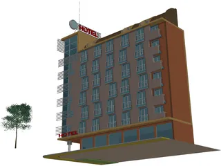 Small Passanger Hotel (Sofia, Bulgaria) 3D Model