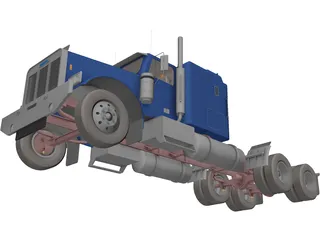 Freightliner Aerodyne 3D Model