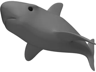 Cartoon Shark 3D Model