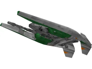 Narn Regime Fighter 3D Model