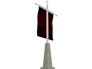 Flagpole 3D Model