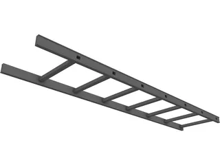 Aluminium Ladder 3D Model