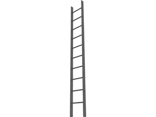 Steel Ladder 3D Model