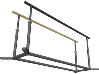 Parallel Bars 3D Model