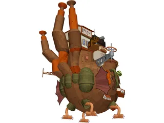 Howl Moving Castle 3D Model