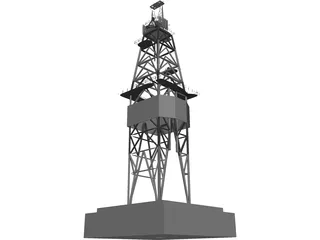 Drill Rig 3D Model