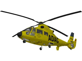 Eurocopter AS-365 Dauphin 3D Model