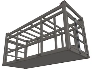 Offshore Container Frame 3D Model
