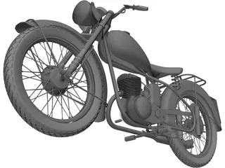 BSA Bantam D1 (1948) 3D Model