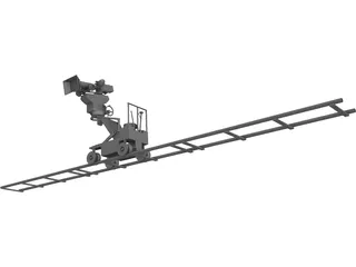 Camera on Dolly 3D Model