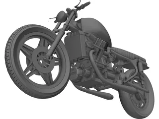 Honda CX500 Custom Cafe Racer 3D Model