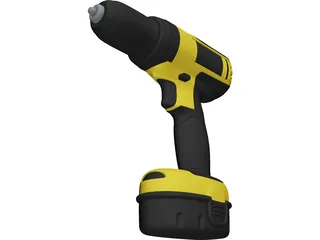 DeWalt Drill 3D Model