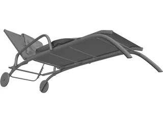 Modern Sunbed 3D Model