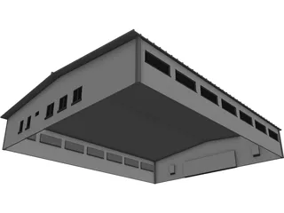 Industrial Warehouse 3D Model