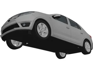 Dacia Logan (2013) 3D Model