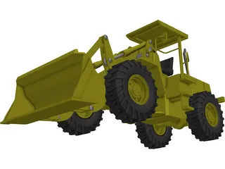 Wheel Loader 3D Model