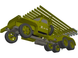 MLRS BM13 Katusha 3D Model