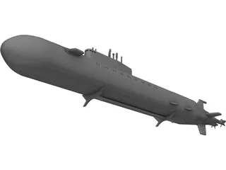 K-141 Submarine 3D Model