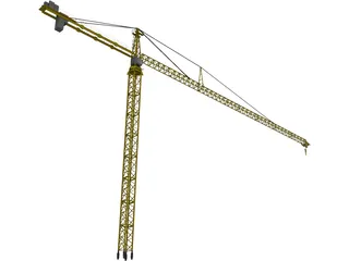 Leibherr 550 Tower Crane 3D Model