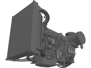 Volvo Penta TAD1362VE Engine 3D Model