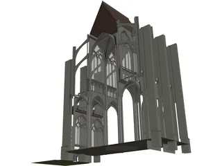 Notre Dame Reims 3D Model