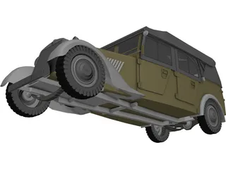 Mercedes-Benz 170 VK Kubelsitzwagen (1938) 3D Model