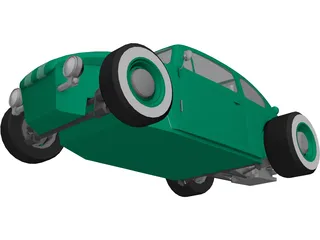 Hot Rod 3D Model