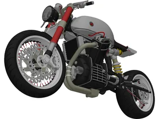 Honda CX500 3D Model