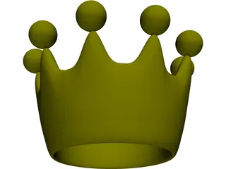 Cartoon Crown 3D Model