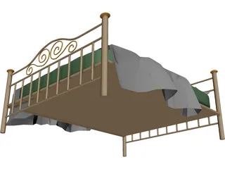 Iron Bed 3D Model