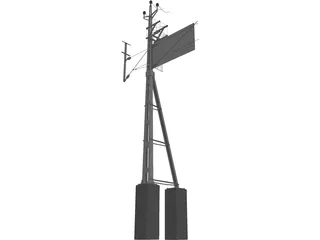 Powerpoles 3D Model