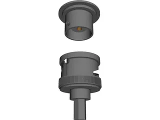 BNC Connectors 3D Model