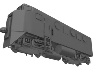 Diesel Locomotive 3D Model