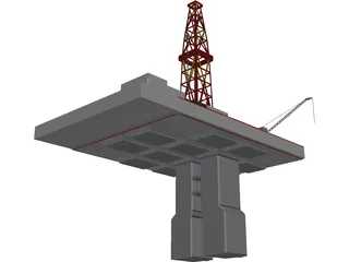 Oil Platform 3D Model