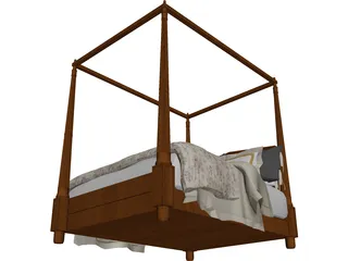 Poster Bed 3D Model