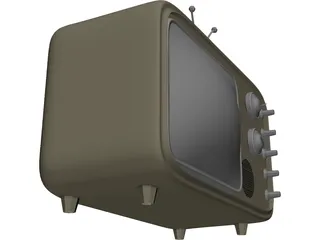 Older Model Television 3D Model