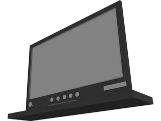 Sony Flat Screen Monitor 3D Model