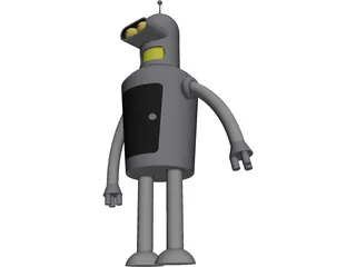 Futurama Bender 3D Model