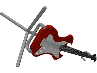 Electric Guitar 3D Model