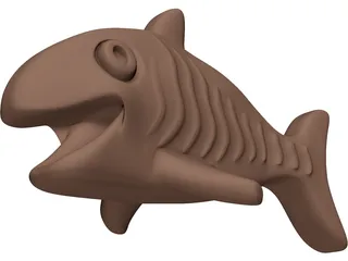 Chocolate Fish 3D Model