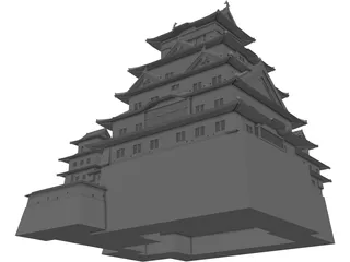 Himeji Jo Japan Castle 3D Model