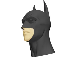 Batman Cowl and Face 3D Model