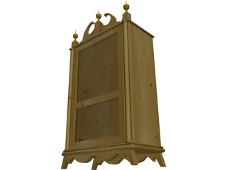 Pillar Clock 3D Model